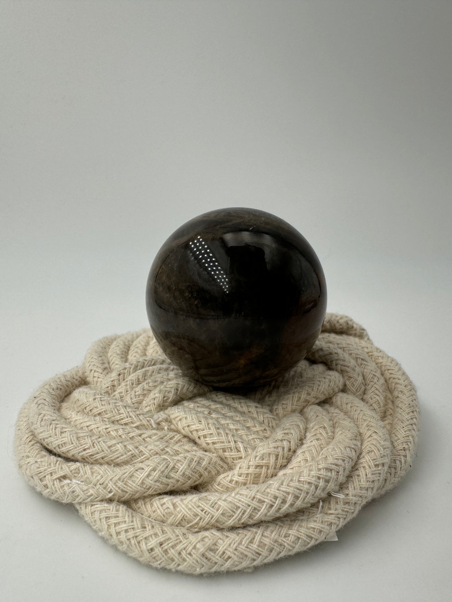 Schwarze Mondstein Kugel MK20