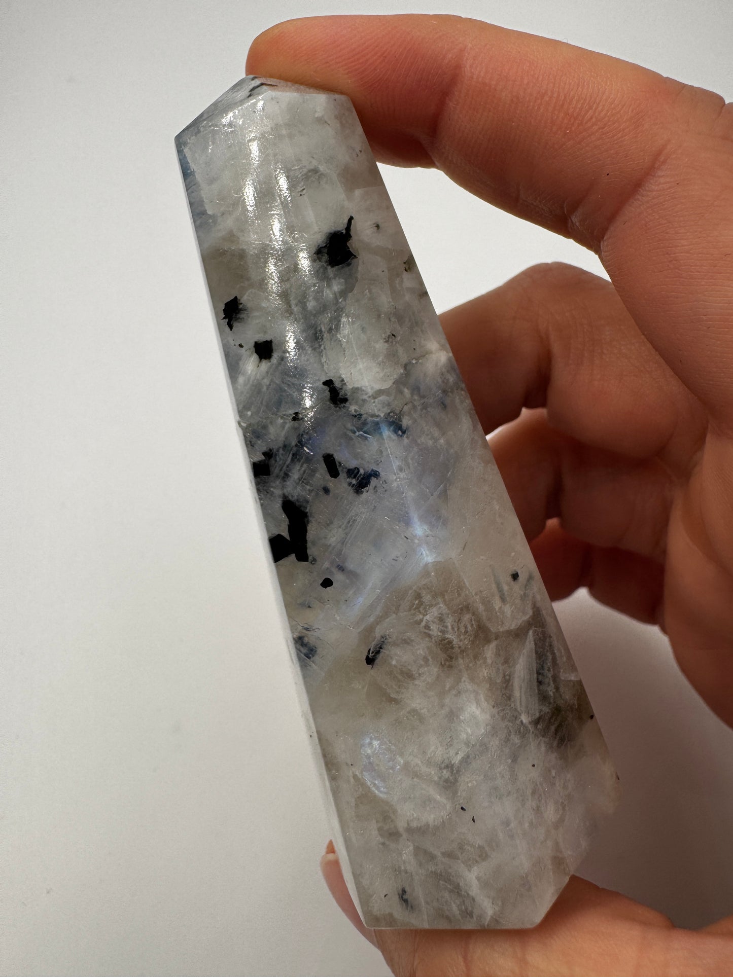 Weiße Labradorit Spitze LS59