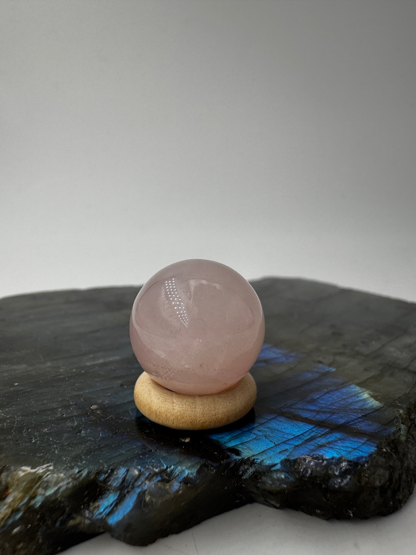 Rosenquarz Kugel, mini