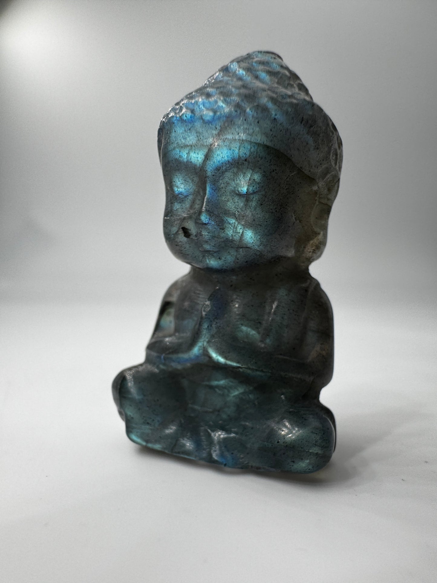 B-Ware Labradorit Buddha LB18