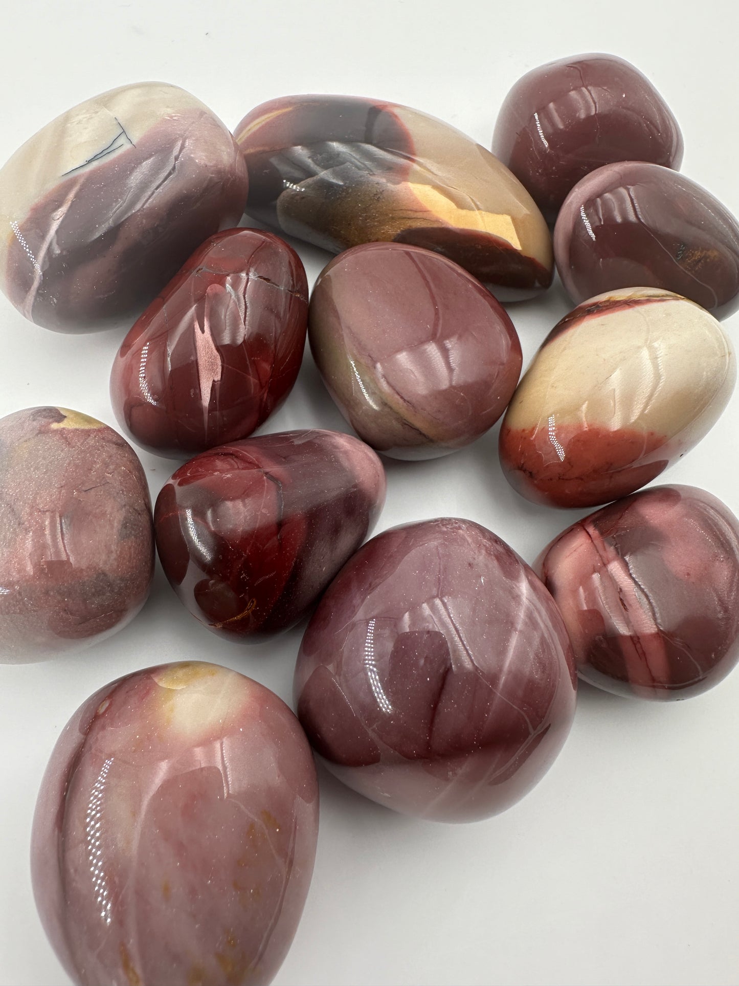 Mookait Trommelsteine, groß