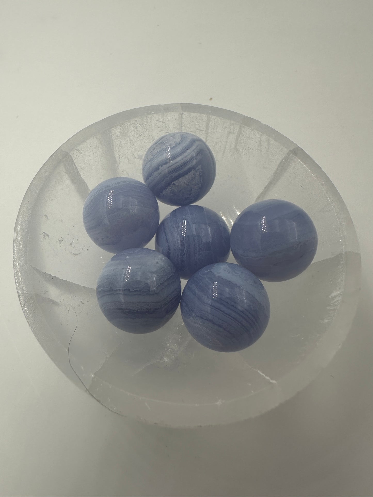 Chalcedonkugeln, blau, mini