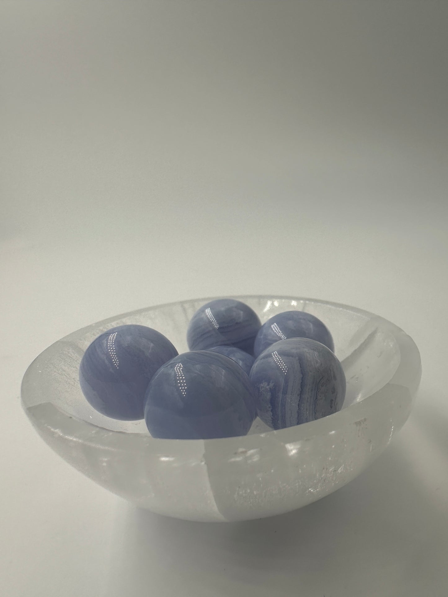 Chalcedonkugeln, blau, mini