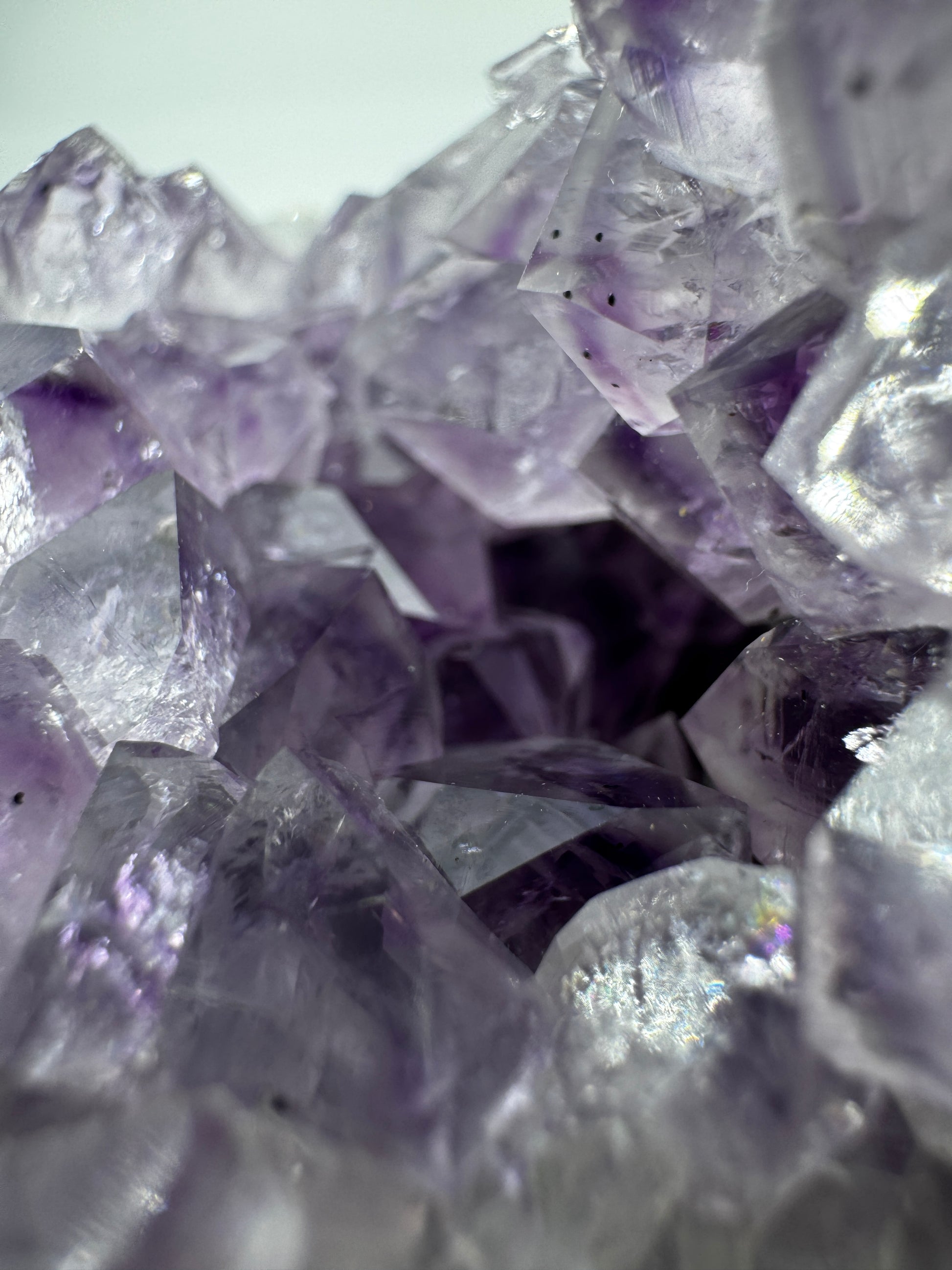 Amethyst Cluster AC39 – brasilianische Druse mit violetten Kristallspitzen.