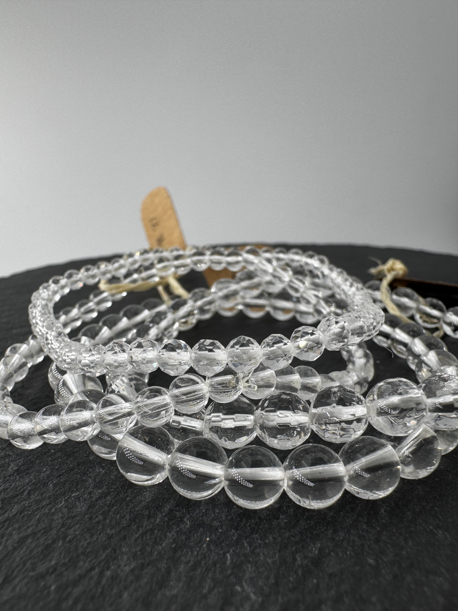 Bergkristall Kugelarmband, klassisches transparentes Quarzarmband