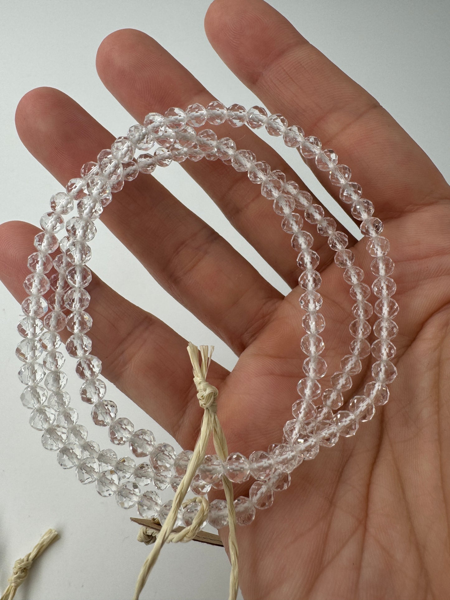 Bergkristall Kugelarmband, klassisches transparentes Quarzarmband