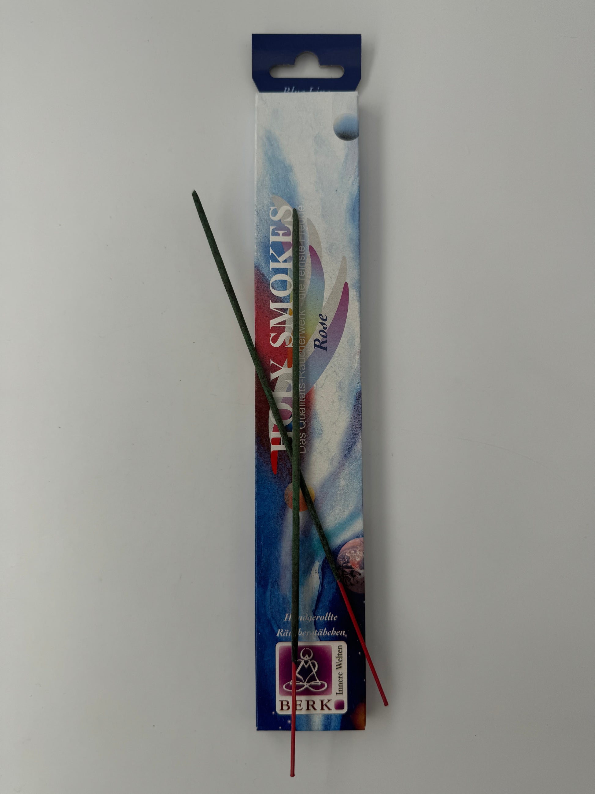Berk Holy Smokes Blue Line Räucherstäbchen Rose, 10 Stück, 30–60 Min. Glimmdauer
