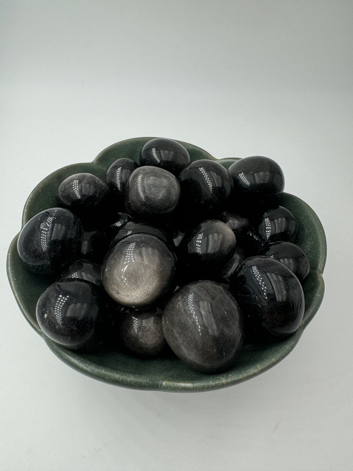 Silberobsidian Trommelsteine