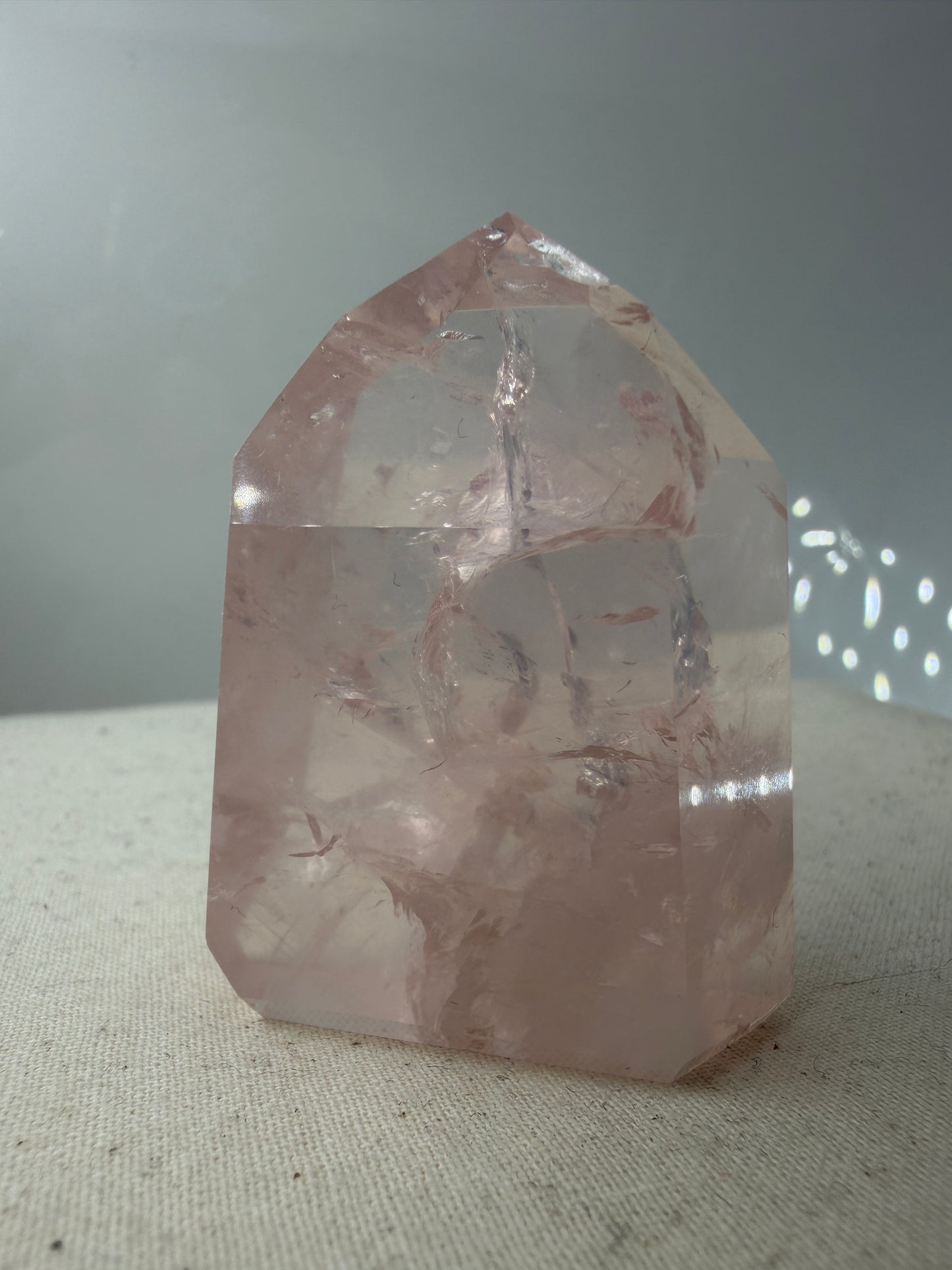 Rosenquarz Spitze RQ32