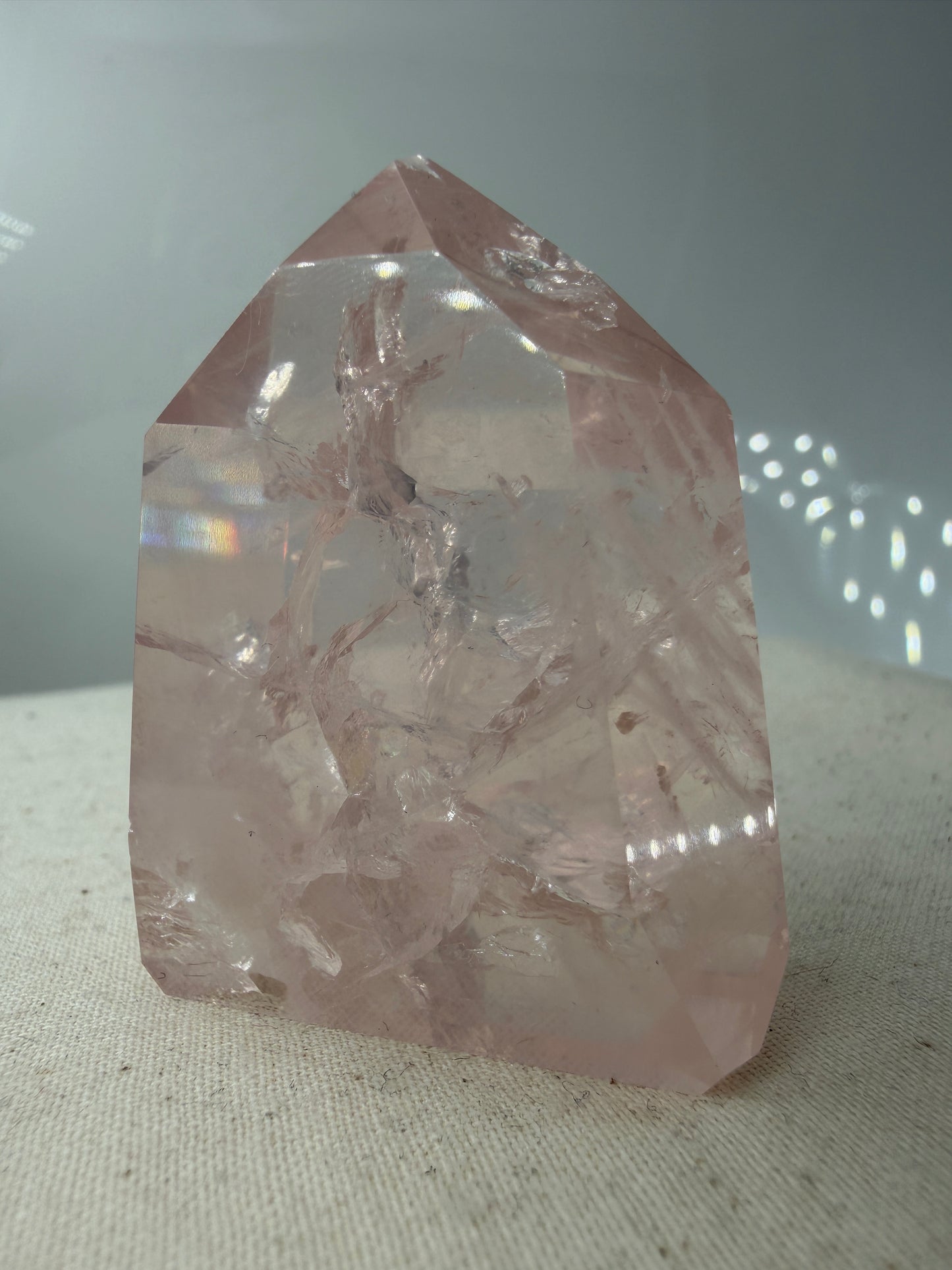 Rosenquarz Spitze RQ32