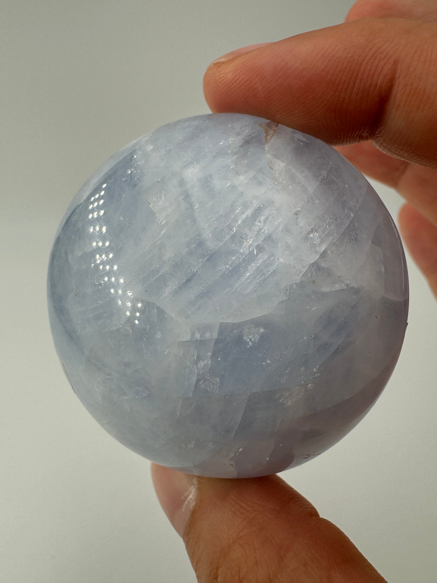 Blauer Calcit Linsenstein