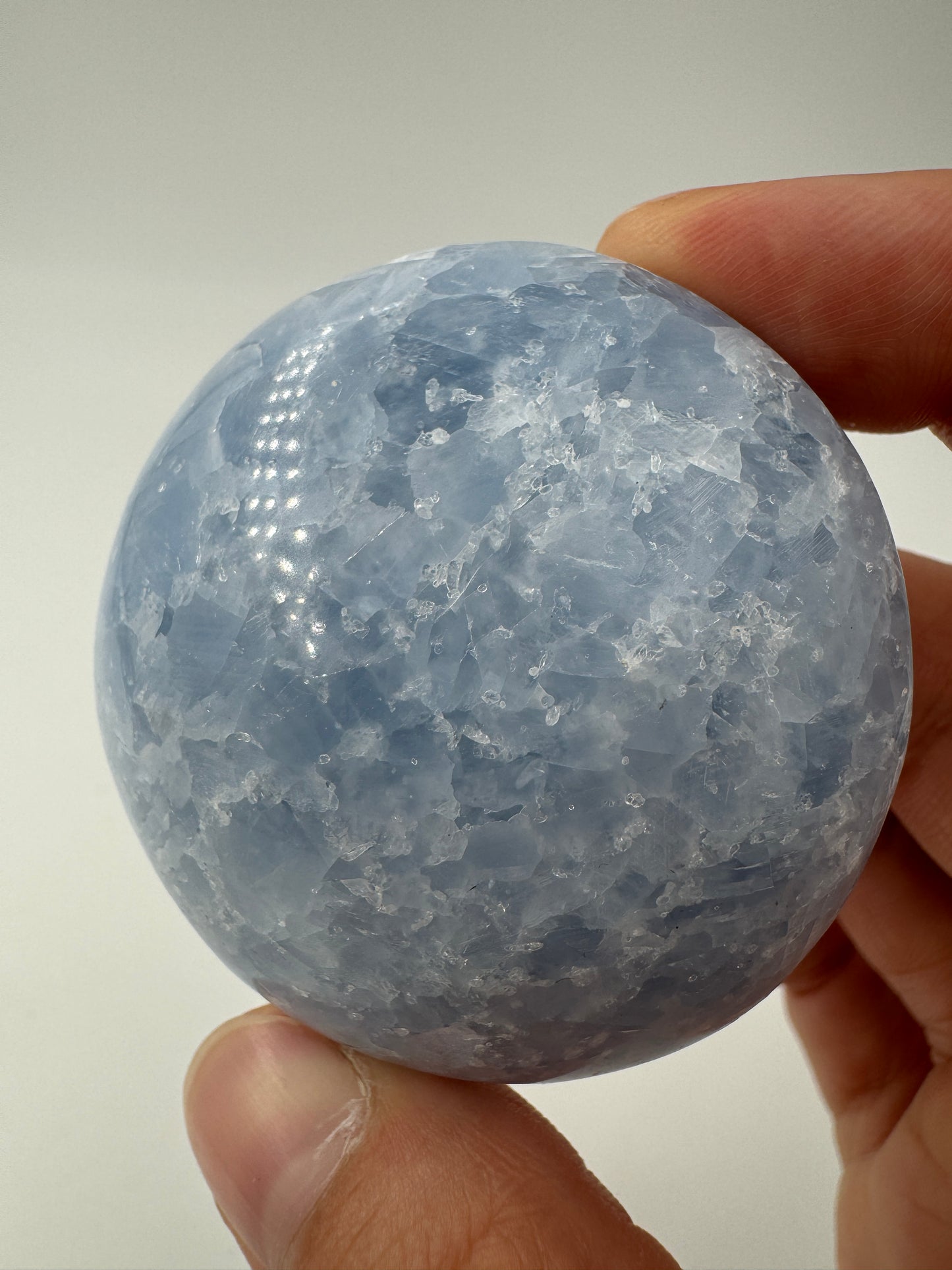 Blauer Calcit Linsenstein