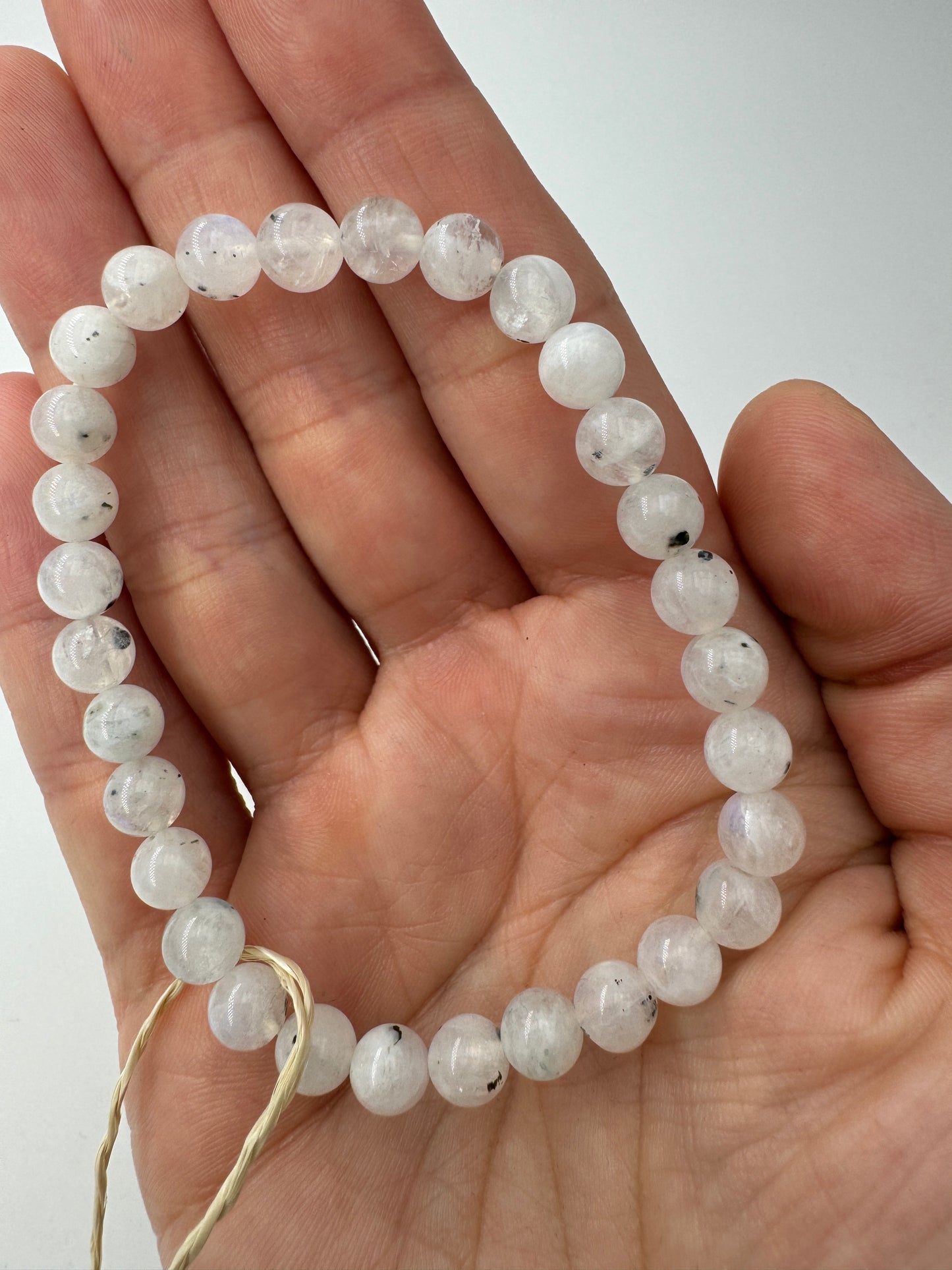 Labradorit, weiß Armband