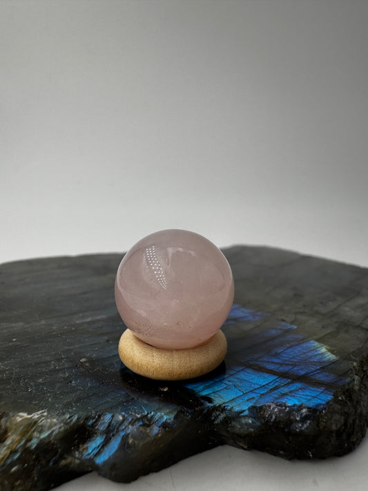 Rosenquarz Kugel, mini