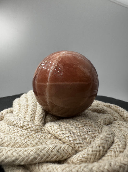 Pfirsich Mondstein Kugel PM33
