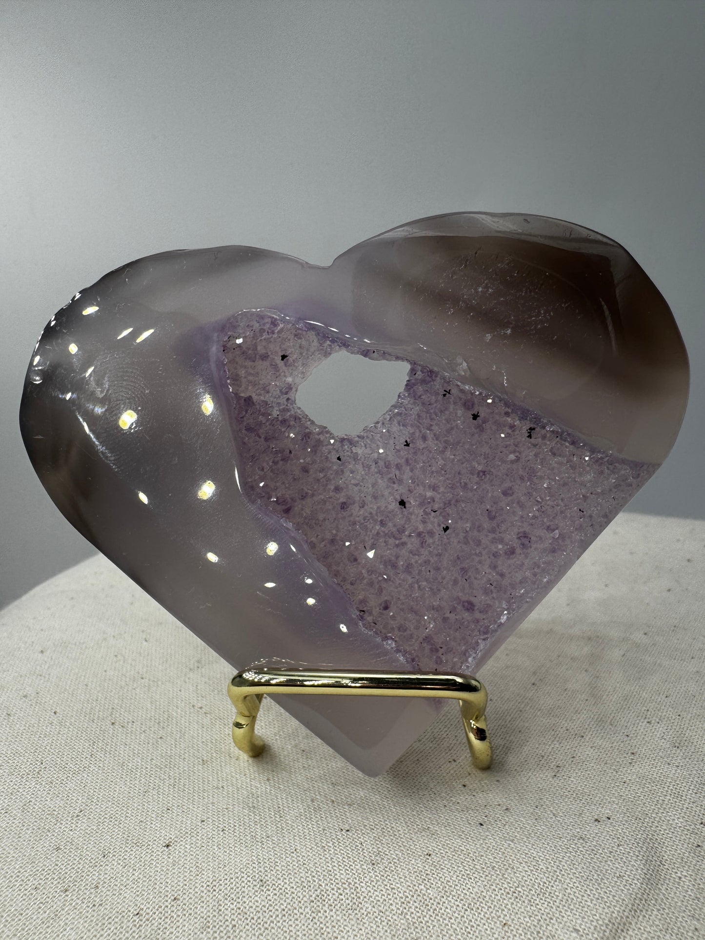 B-Ware Amethyst Herz AH33