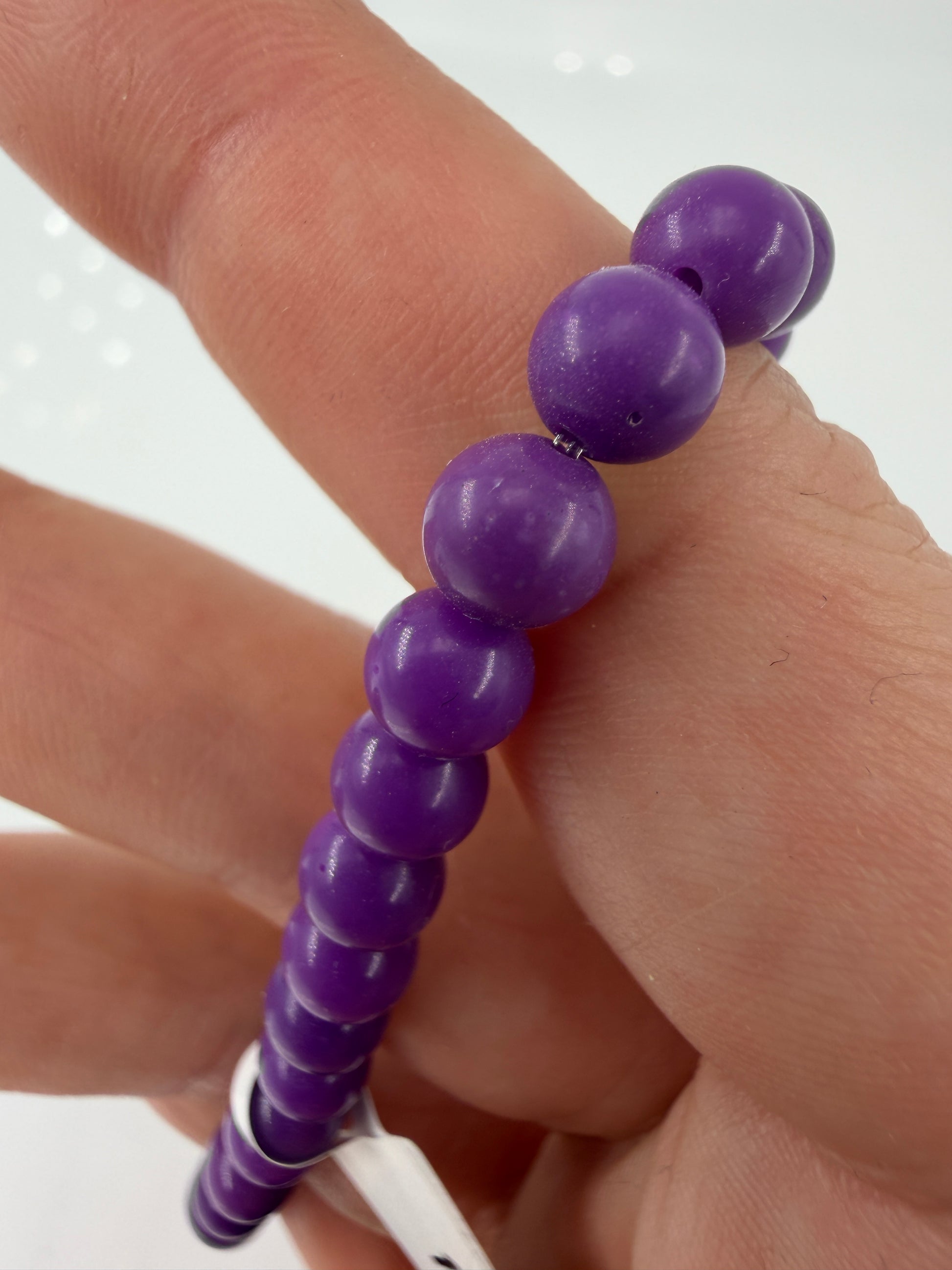 Phosphosiderit Armband PA22 – Einzelstück, Umfang 19 cm, seltenes Eisenphosphat-Mineral.
